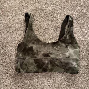 Lululemon Reversible Sports Bra – Olive Camo – Size 4